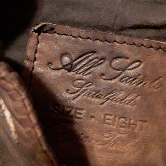 All Saints karst military leather tailcoat jacket - Picture 4 of 7